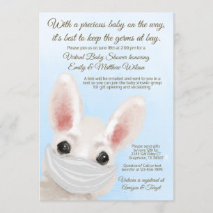 Invitación Máscara de conejo Bunny niño en línea Drive By Bab