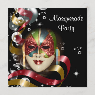 Invitación Máscara de mascarada de quinceañera PERSONALIZAR