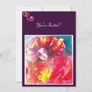 INVITACIÓN MÁSCARA EN RED 2 / MARDI GRAS MASQUERADE FIESTA