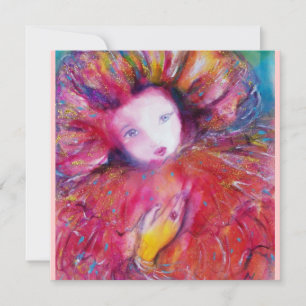 INVITACIÓN MÁSCARA EN ROJO / FIESTA DE MÁSCARAS DE MARDI GRAS