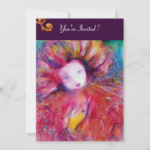 INVITACIÓN MÁSCARA EN ROJO / MARDI GRAS MASQUERADE FIESTA