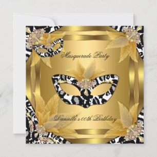 Invitación Máscara para Fiesta de Cumpleaños de Masquerade Do
