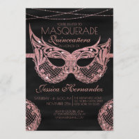 Mascarada de encaje de Purpurina de oro BlackRose