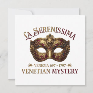 Invitación Mascarada Veneciana: El Dorado 40 Aniversario