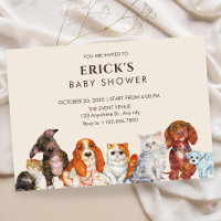 Mascota adorable, ducha de bebé para perro y gato