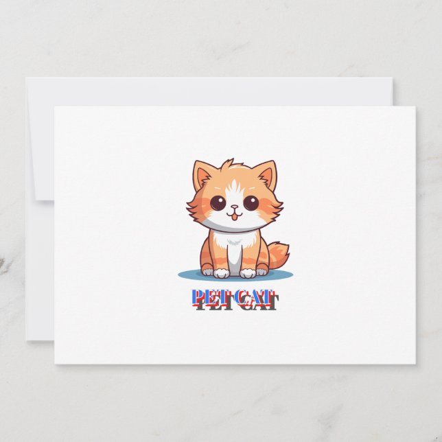 Invitación Mascota Cat (Anverso)