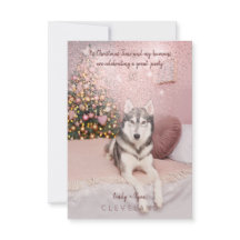 Mascota fotográfico sofisticado Navidad Fiesta