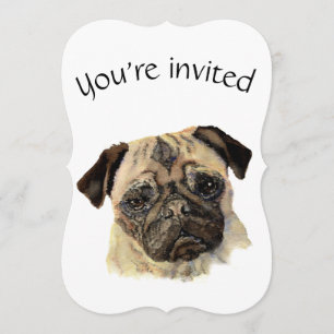 Invitación Mascota lindo anticuado personalizado del perro