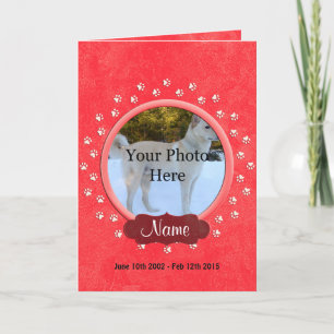 Invitación Mascota memorial personalizada