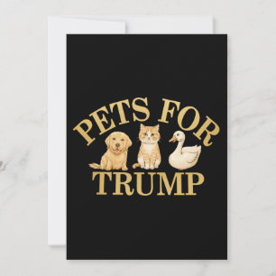 Invitación Mascotas de Trump: Apoyen a Donald Trump 2024