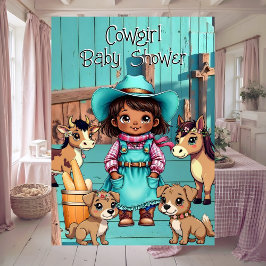 Invitación Mascotas rosados Verde azulados de Baby Shower, ch