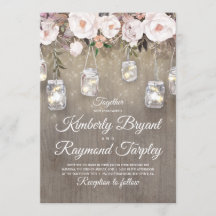 Mason Jar alude a Boda de floral y ruidoso