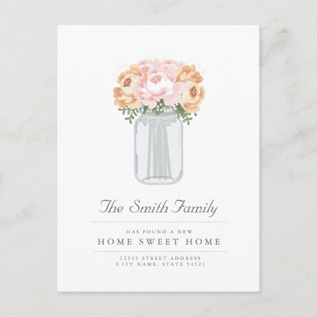 Invitación Mason Jar Moving Elegant (Anverso)