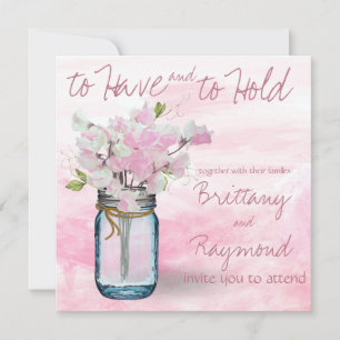 INVITACIÓN MASON JAR WATERCOLOR PINCHA PÁGINA