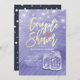 Invitación Mason Jars Couple Shower Wedding Shower
