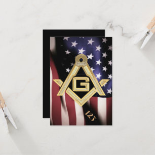 Invitación Masonic Golden Rush