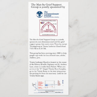 Invitación Mat-Su Grief Support Group Advertisement 