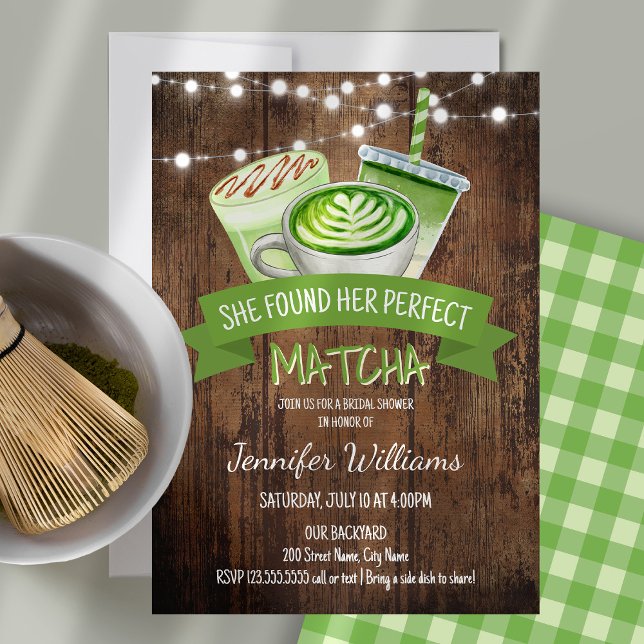 Invitación Matcha Bridal Shower (Subido por el creador)