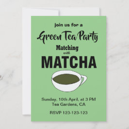 Invitación Matcha Green Tea Fiesta