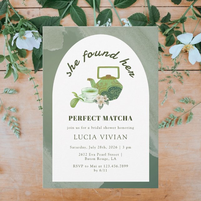 Invitación Matcha Perfecta Encontró Su Ducha Británica (Subido por el creador)