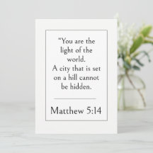 Mateo 5:14 Versículo Bíblico, Escritura Alentadora