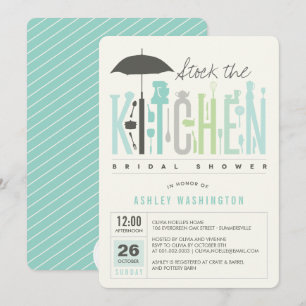 Invitación Material De Mod El Fiesta De La Cocina Bridal Show