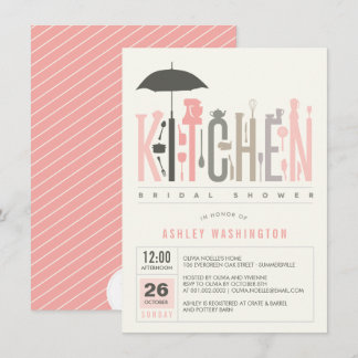 Invitación Material De Mod El Fiesta De La Cocina Bridal Show