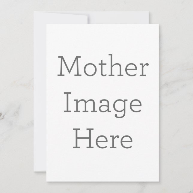 Invitación plana, Tamaño: 12.7 cm x 17.8 cm, Papel: Mate Signatura, Esquinas: Cuadrada, Sobres: Blanco, Calidad de impresión: Estándar (Anverso)