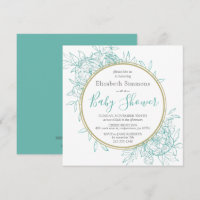 Maternidad de Peonía Azul Verde Toile Floral Moder