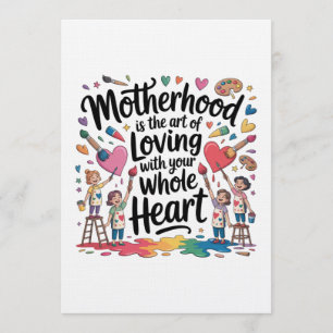 Invitación Maternidad Es El Arte De Amar Con Todo Tu Ser