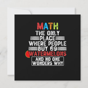 Invitación Math El Único Lugar Donde La Gente Compra - Gracio