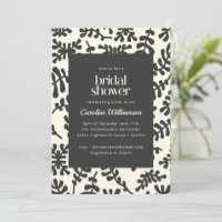 Matisse presupuesto ducha de novia negra botánica