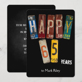 Invitación matrículas de 65 años de fiesta