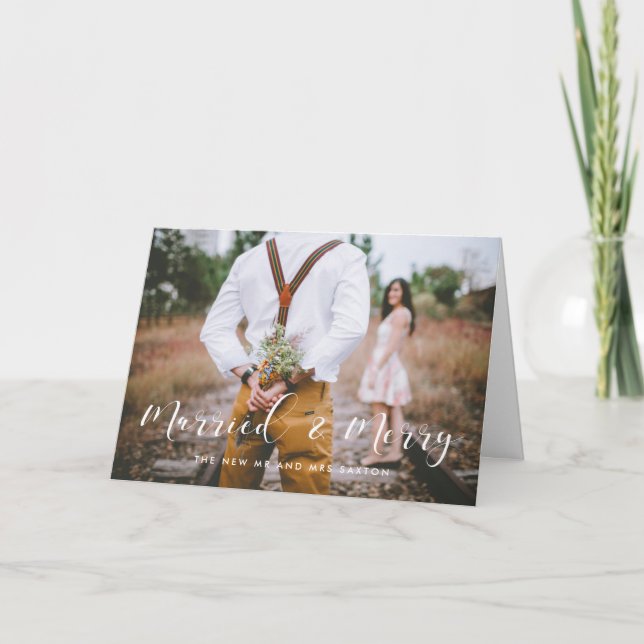 Invitación matrimonial casada y elegante (Anverso)