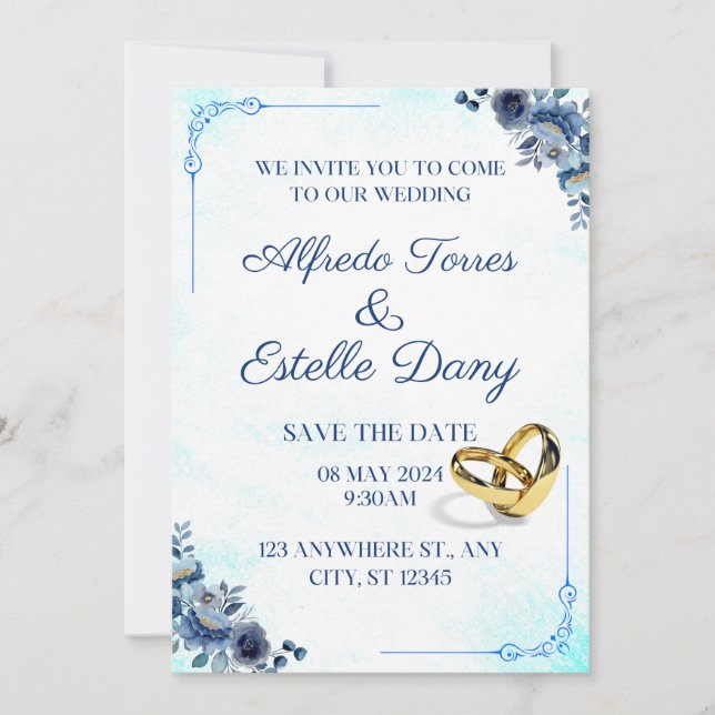 Invitación matrimonio (Anverso)