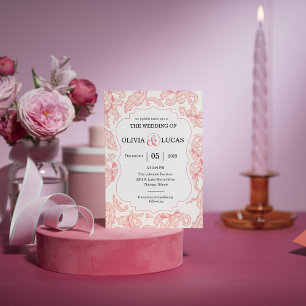 Invitación matrimonio damasco