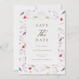 Invitación Matrimonio de Crema de Flor Silvestre Salvar La Fe