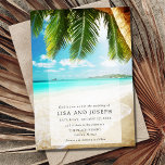 Invitación Matrimonio de destino de playa simple<br><div class="desc">Nuestras invitaciones de bodas con destino a la playa presentan un diseño sencillo y elegante, perfecto para un boda relajado y romántico en la playa. Sus huéspedes sentirán la brisa y escucharán el suave sonido de las olas mientras abren esta invitación y se preparan para unirse a usted en su...</div>