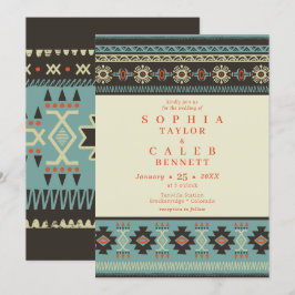 Invitación Matrimonio de invierno entre tribus rusticas