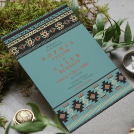 Invitación Matrimonio de invierno entre tribus rusticas