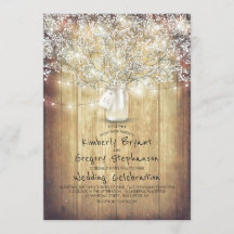 Matrimonio de Mason Jar Rustic y Vintage