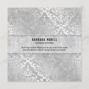 Invitación Matrimonio elegante con un brillo plateado