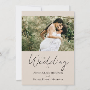 Invitación Matrimonio estético neutro en sitio web de fotos p