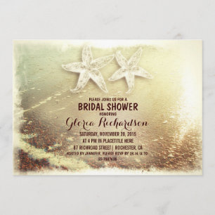 Invitación Matrimonio estrafalario y ducha de novia en la pla