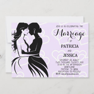 Invitación Matrimonio gay con dos novias