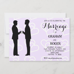 Invitación Matrimonio gay de dos novios