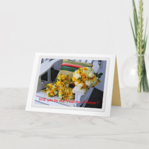 Invitación Matrón de honor, Bouquets, Presidente de Adirondac