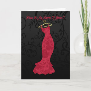 Invitación matrona de honor, por favor, sé mi matrona de hono