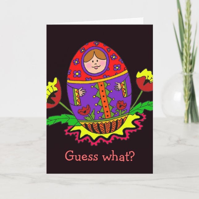 Invitación Matroshka Baby (Anverso)