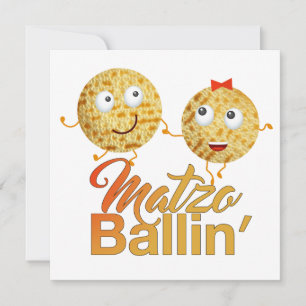 Invitación Matzo Bolin'. Pésaj Seder de Pascua Judía